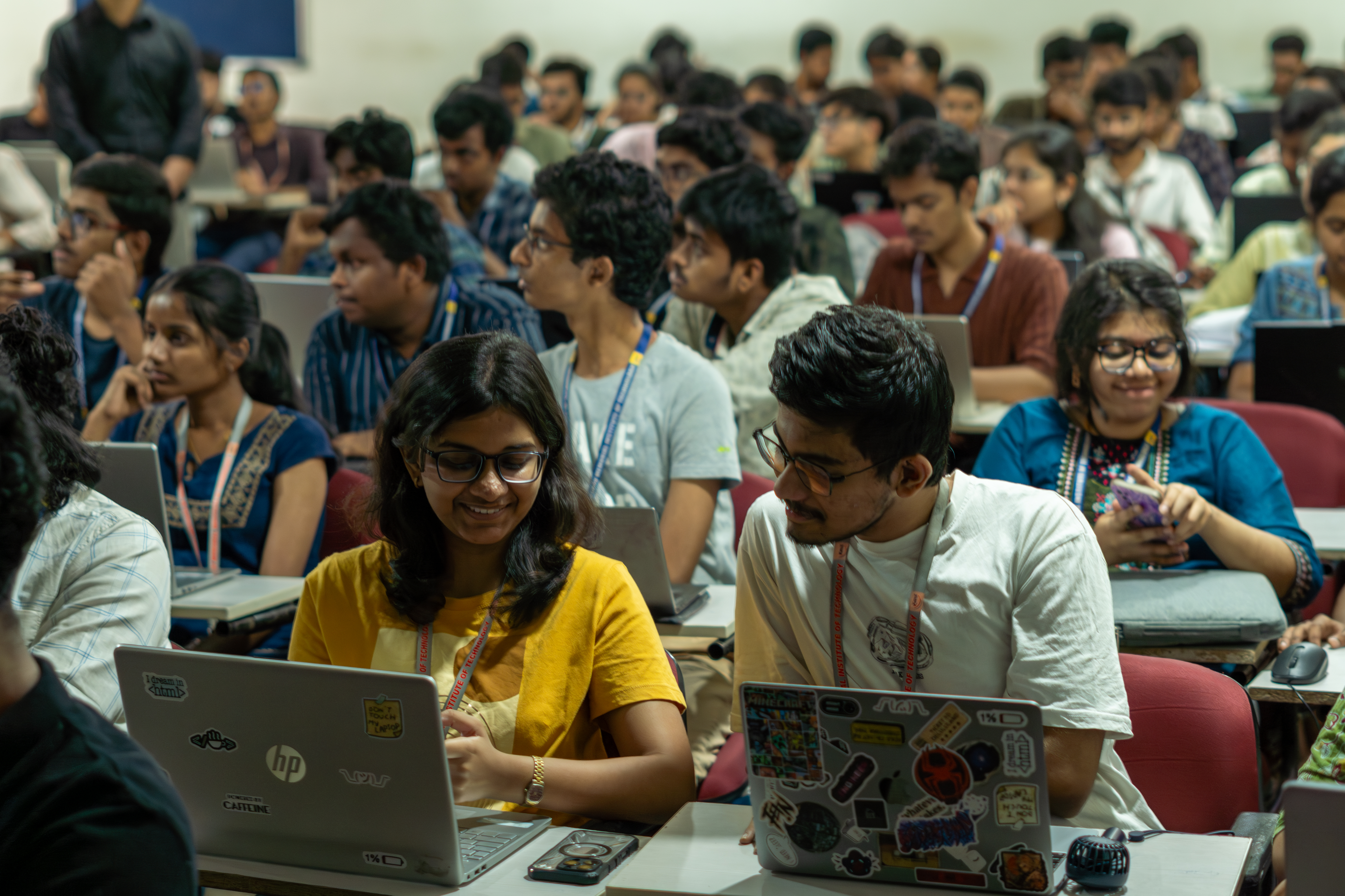 Students working hands-on during the ReBoot workshop